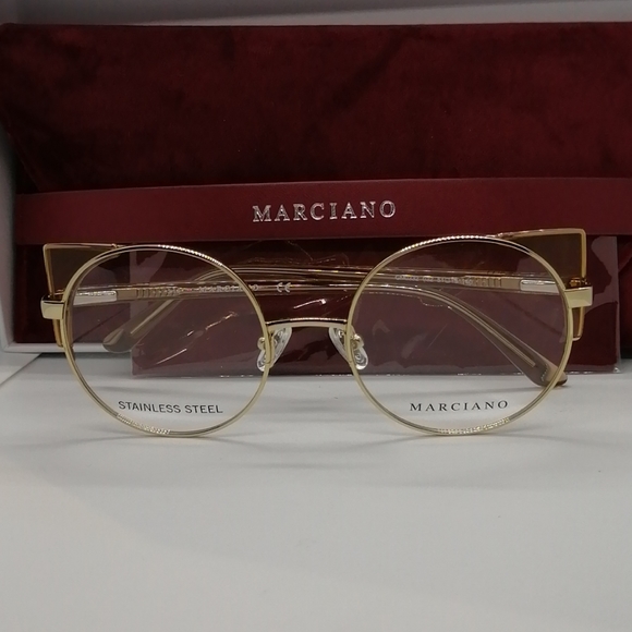 New/Authentic Marciano by Guess GM0332 Gold/Brown - Picture 1 of 8